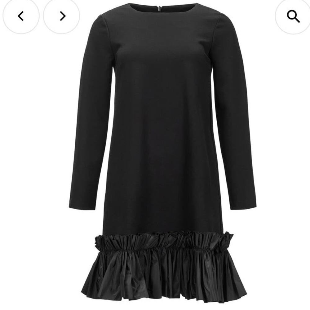 MeiMeij women's Tess black shift mini crew neck Dress‎ size 40 $498